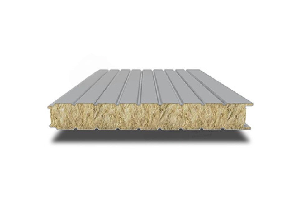 Гладкая сэндвич-панель PIR (ПИР), 1200х120 мм, 0.5/0.5, Drap